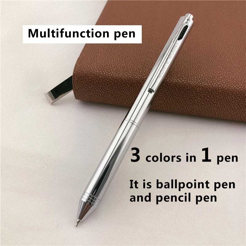 Luxe Balpennen Schrijven School Kantoorbenodigdheden Student Multifunctionele Pen 3 Inkt Kleuren In 1 Voor Klant Collega