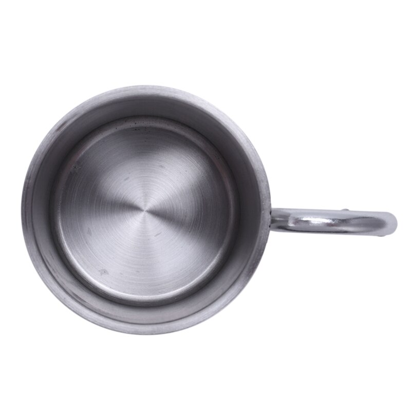 Tasse à Café Camping Fox Outdoor – Acier Inoxydable 220 Ml Avec Mousqueton, NEUF