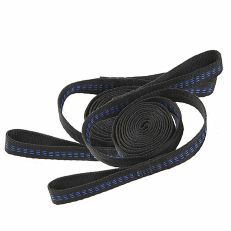 2x 200cm juster hengekøye tau tre stropp hengende utendørs camping verktøy beltebruk