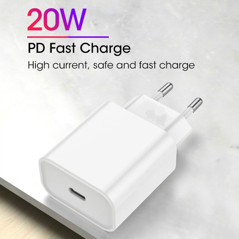 Chargeur Original 20W pour iPhone 12 Pro Max, Mini adaptateur d'alimentation USB type-c QC4.0, avec câble 2M 11 XS