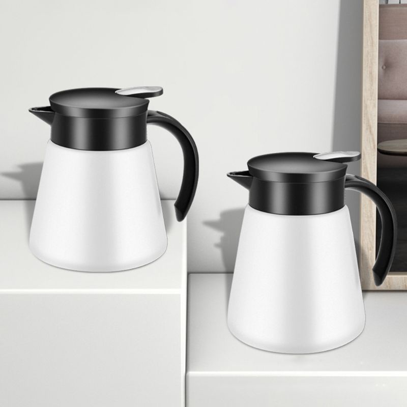 Bouteille sous vide à Double paroi en acier inoxydable de 680/880ml, carafe isotherme pour café, thé au lait et eau