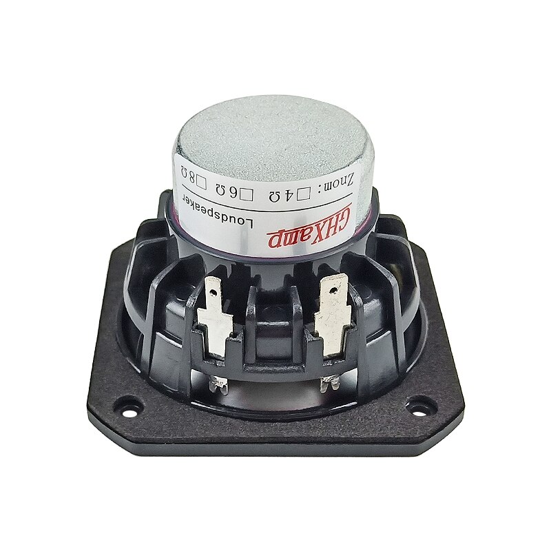 Altavoz cuadrado de neodimio de rango completo, 2,5 pulgadas, cono de aluminio anodizado, 25 núcleos, Bobina de voz, Tweeter, bajos medios, 103HZ, 20W