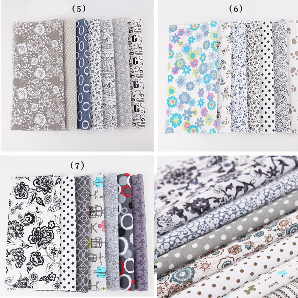 50 Uds algodón artesanal tela 100% algodón paquete cuadrados acolchado suministros de costura Patchwork Manual para manualidades de costura hágalo usted mismo