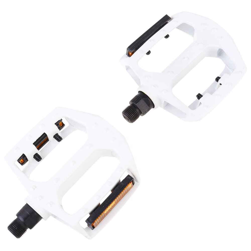 1 Paar Aluminium Fiets Pedaal Speciale Fiets Rollende Bal Pedaal Multifunctionele Fiets Pedalen Fiets Pedaal Accessoire (zwart Singl: White