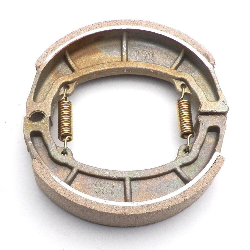 Real Brake Disks Universal Rear Drum Brake Shoes Pad For 13 Inch Wheel Gy6 150cc Moped Scooter