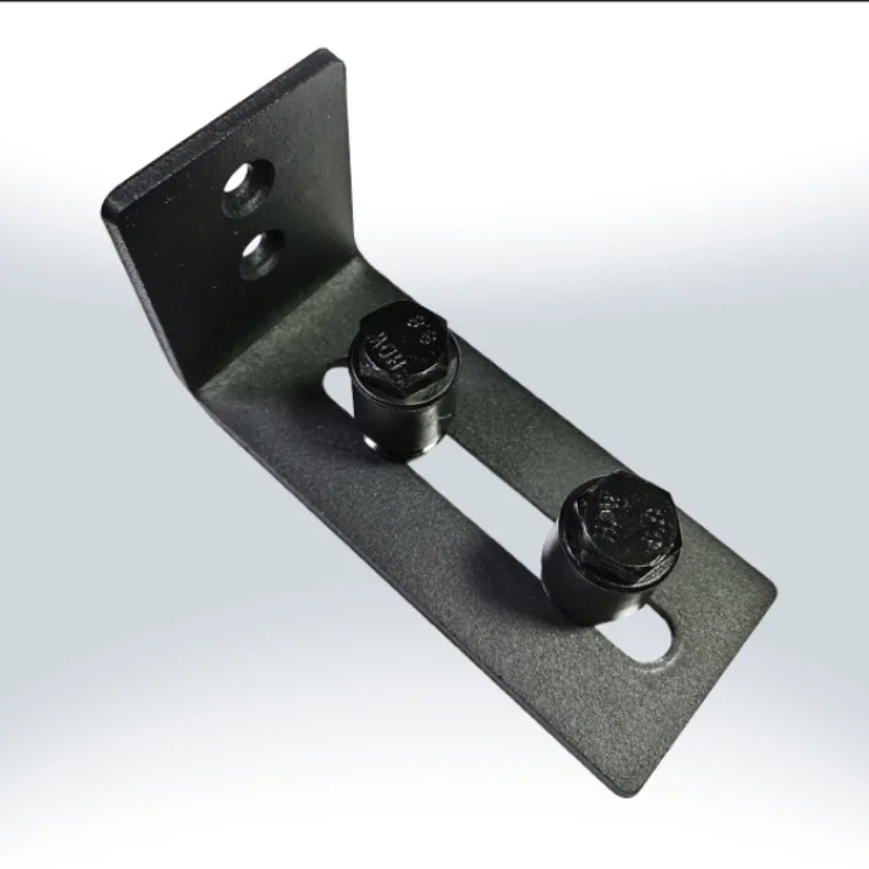 Heavy Duty Sliding Barn Door Floor Guide,Adjustable Roller,Wall Mount System,Flush Bottom Double Roller Bearing