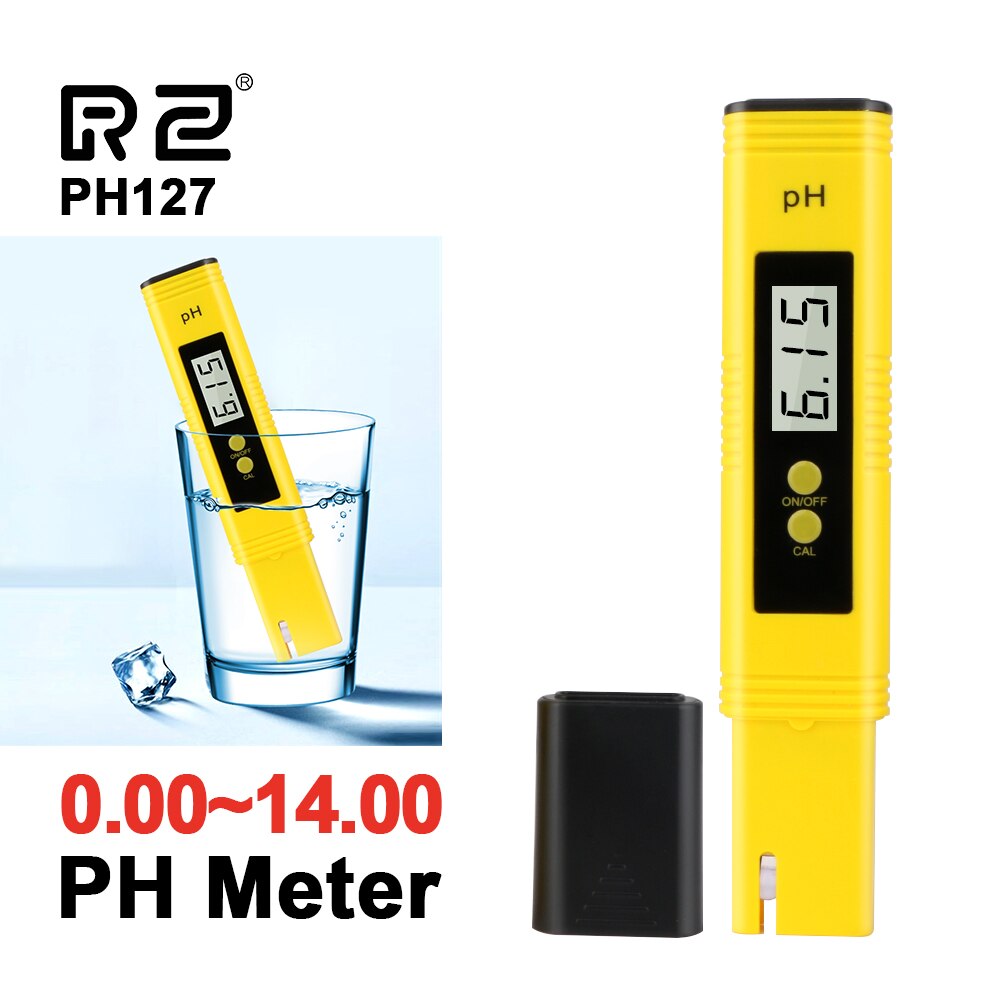 Rz Ph Meter Water Hydrocultuur Digitale Ph Tester Pen 0.01 Hoge Nauwkeurigheid Met 0-14 Ph Bereik Huishoudelijke Drinken zwembad Aquarium