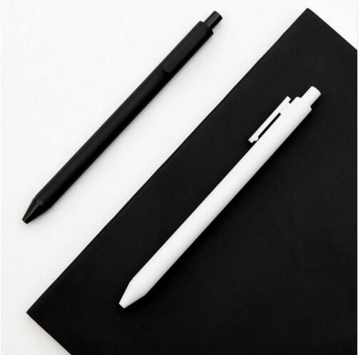 10 stk/pakke xiaomi pen kaco tegn pen 0.5mm , skrivelængde 400m ,  sort abs plast glat blæk til studerende/kontormedarbejder