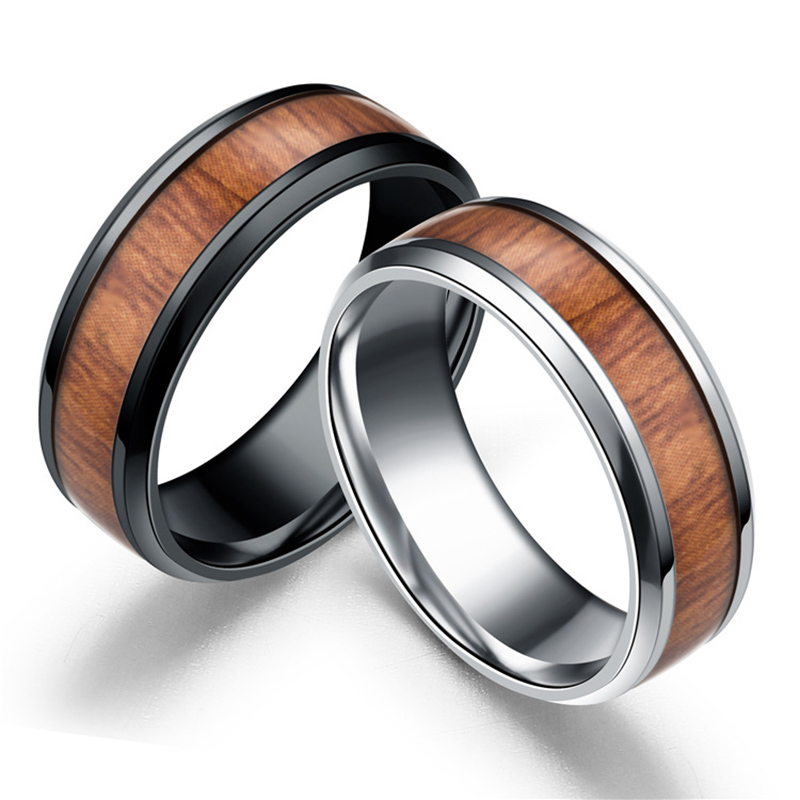 Nouveaux anneaux en acier inoxydable pour femmes, bijoux à la , bagues de Couple simples pour hommes, prix d'usine bon marché
