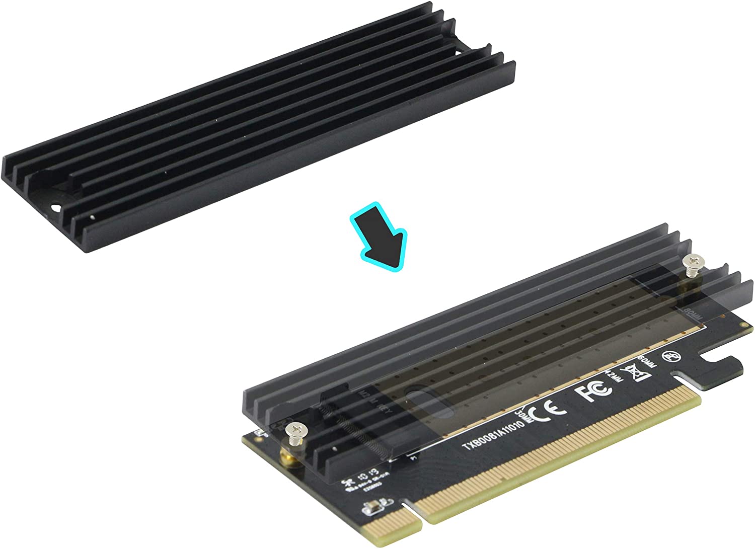 M.2 Naar Pcie X16 Adapter Kaart Pci-E Naar M. 2 Convert Adapter Nvme Ssd Adapter M2 M Sleutel Pci Express 3.0X4 2230-2280 Size