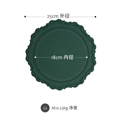 Korea Stil Dekorative Platten Multi-Funktion Gericht Platten Kuchen/Nachspeisen Platten Kaffee/Tee Serviert Platten Geschirr: Grün
