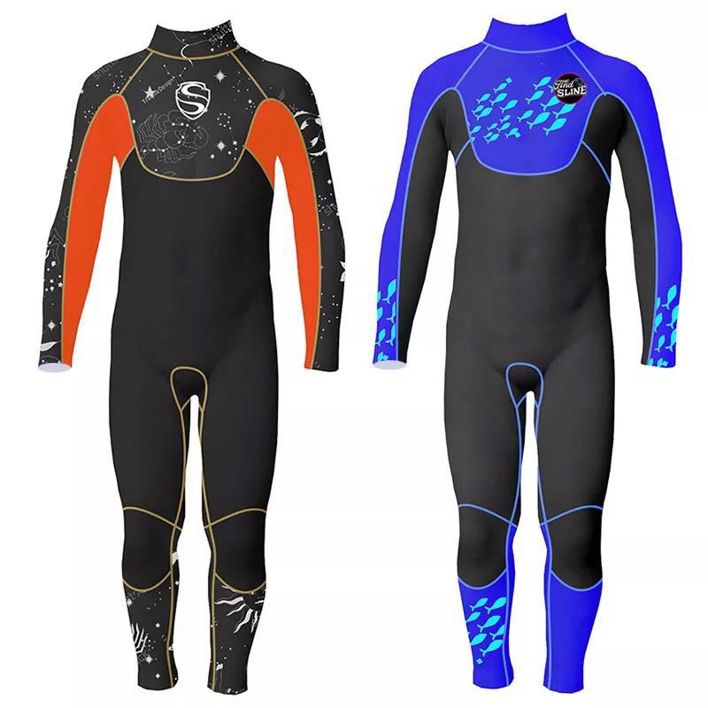 One Piece Volle Körper Langarm Badeanzug Kinder Neoprenanzug Für Jungen 2,5mm Uv Schutz Warm Halten Für Scuba tauchen Wetsuit