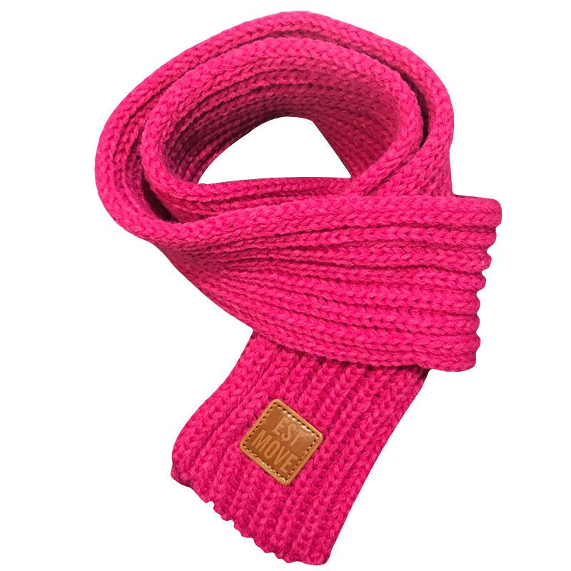 Écharpe d'hiver pour animaux de compagnie, grand foulard en tricot doux pour grands chiens, Bandana chaude pour chiens et chats, écharpe épaisse et chaude pour animaux de compagnie: Rose Red