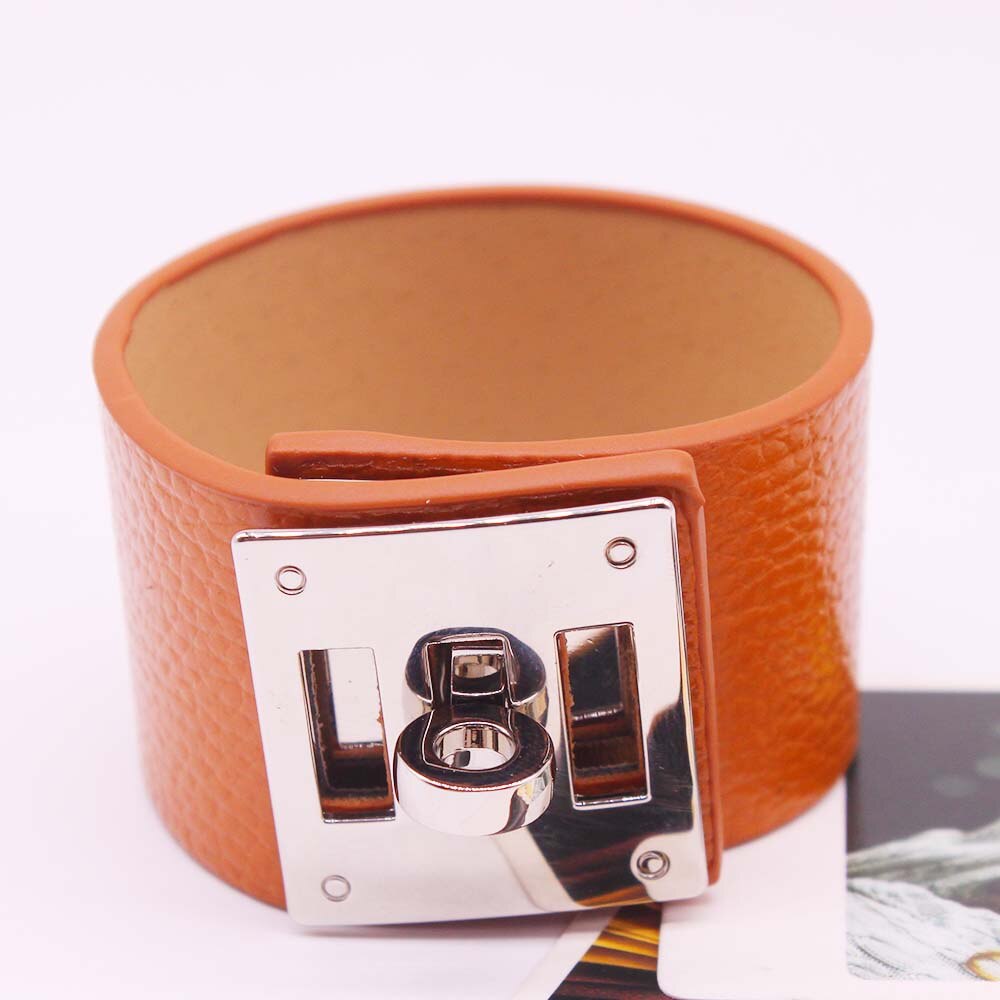 Neue Leopard drucken Armbinde Punk Leder Armbinde und Armreif Breite Runde männer Hüfte hüpfen Armbinde OL Stil: 3