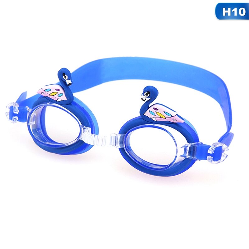 Dier Leuke Verstelbare Kinderen Kids Waterdichte Siliconen Anti Fog Uv Shield Zwemmen Glazen Goggles Eyewear Brillen: H10