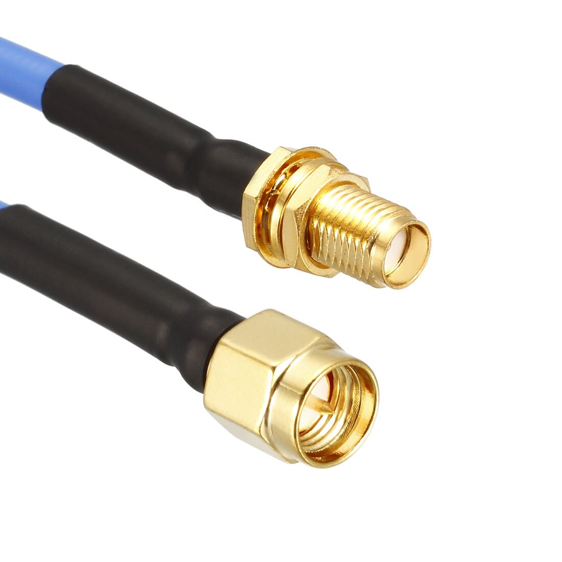 uxcell 2 pcs SMA Extension Cable SMA Male to SMA Female RF Coax Cable RG402 0.1M/0.33Ft for Wi-Fi Router, PCI Card