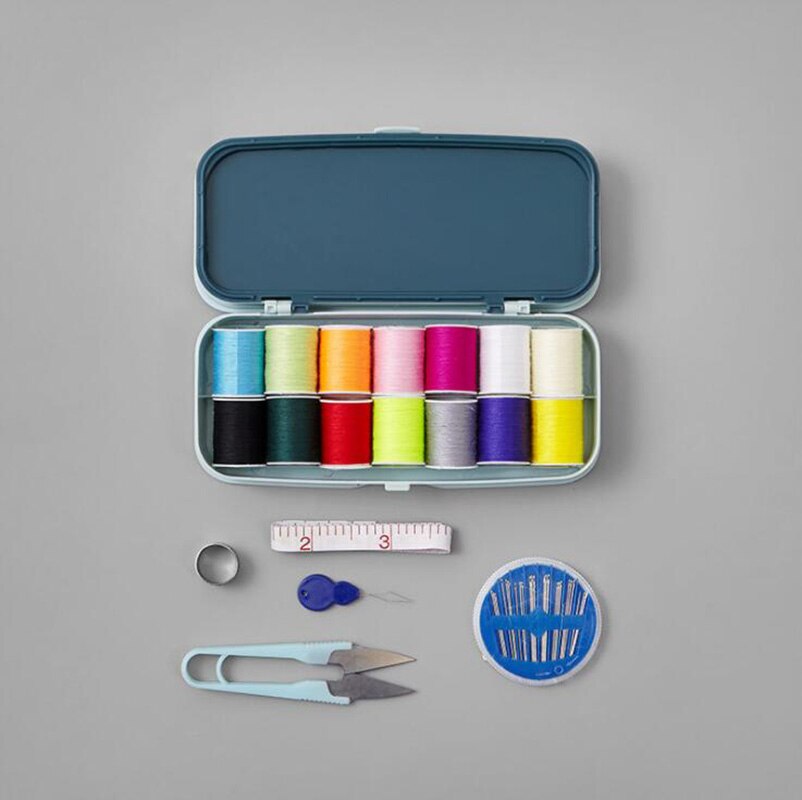 Double Layer Sewing Box Set Portable Multi-function Sewing Kit Hand-stitched Sewing Tool Storage Home Accessories
