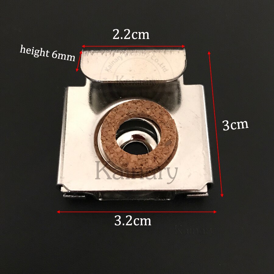 Stainless steel 304 grade mirror clips, bathroom glass clamp, mirror holder 4pcs with screws