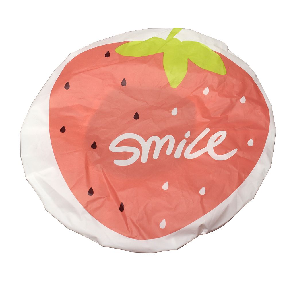 1 PC. cute thick shower caps Colorful bathroom shower caps hair Cover double waterproof shower cap for women: 2