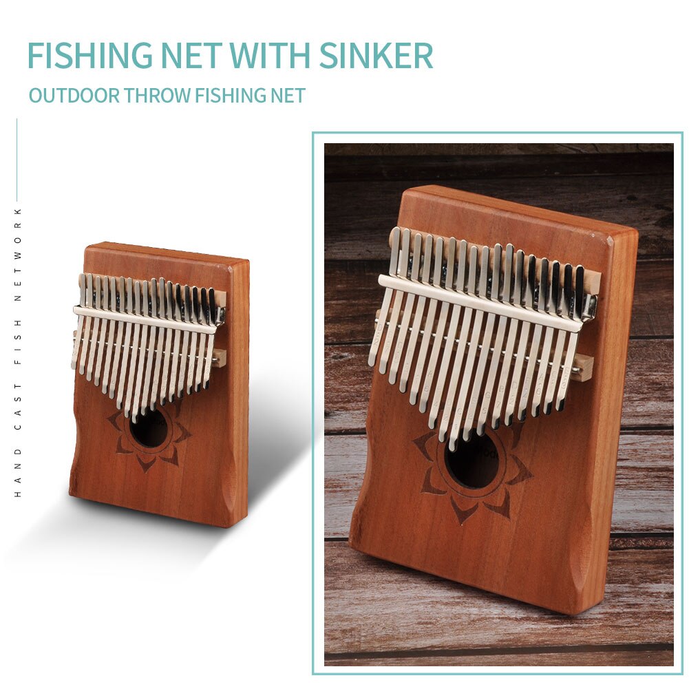 Mbira-instrumento Musical de madera kalimba con de ciervos, 17 teclas, Pulgar de Acacia, Piano