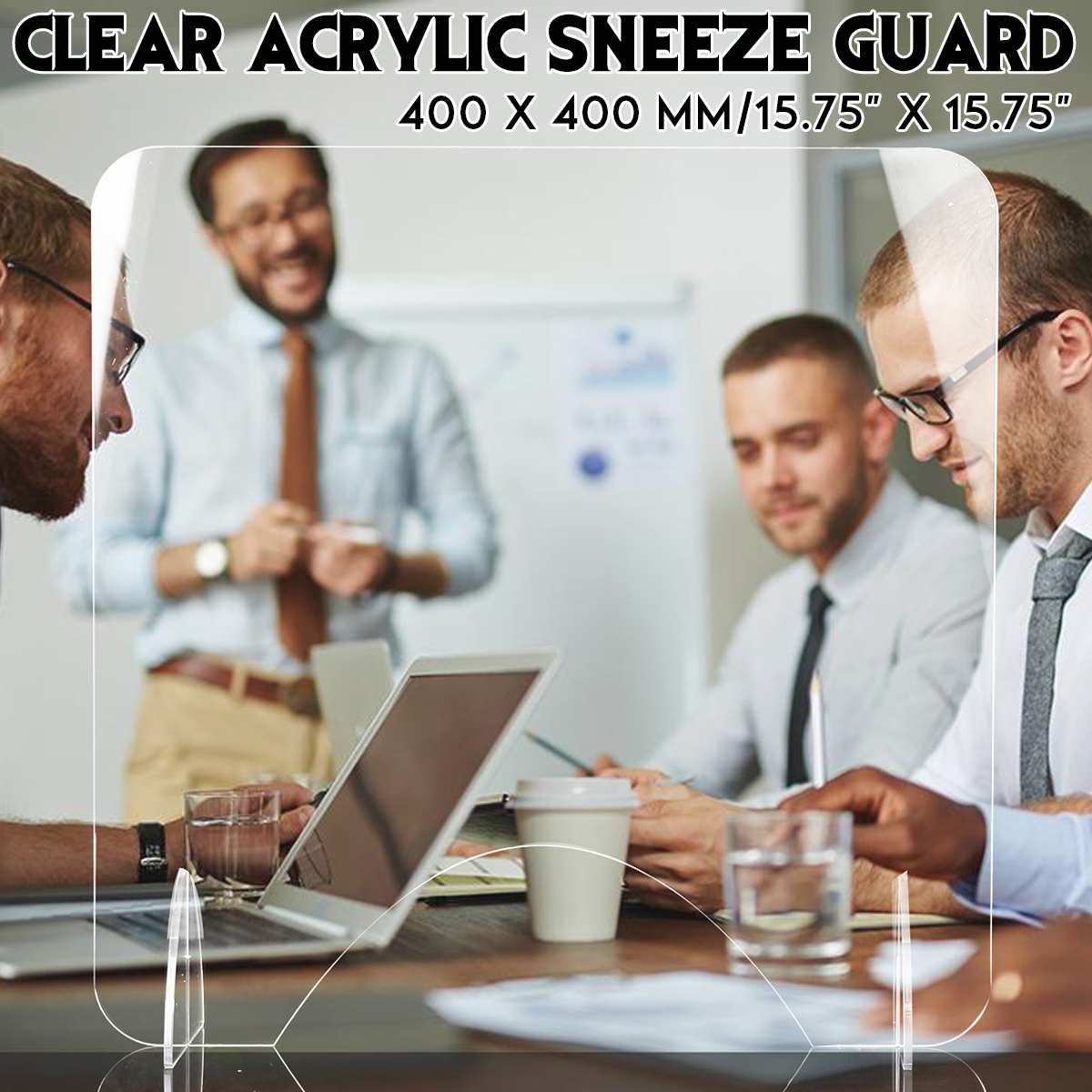 Acrylic Sneeze Guard Shield Clear Perfection Transparent Height Safety Shield Protection Screen For Reception Side Counter