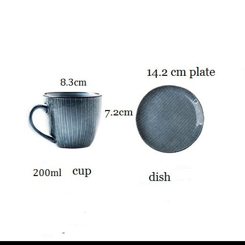 Japansk stil retro kaffekop sæt eftermiddagste morgenmad vand husholdningskop drinkware: Default Title