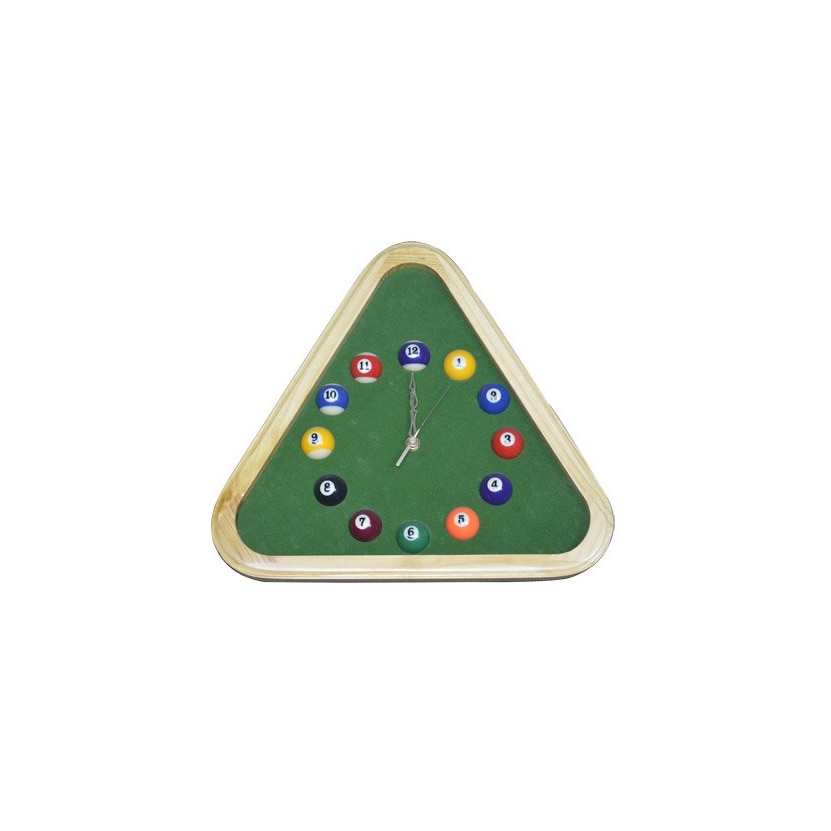 Billard Club Triangle en bois billard boule horloge accessoire