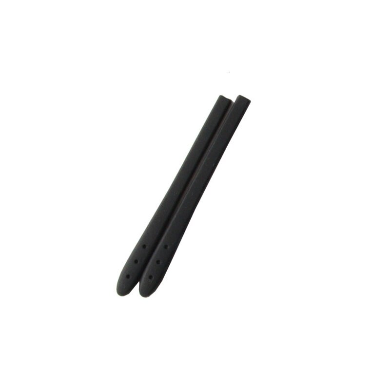 Soporte antideslizante para lentes de silicona, ganchos para la oreja, para gafas de sol, Protector de piernas, accesorios para gafas, 1 par: Negro