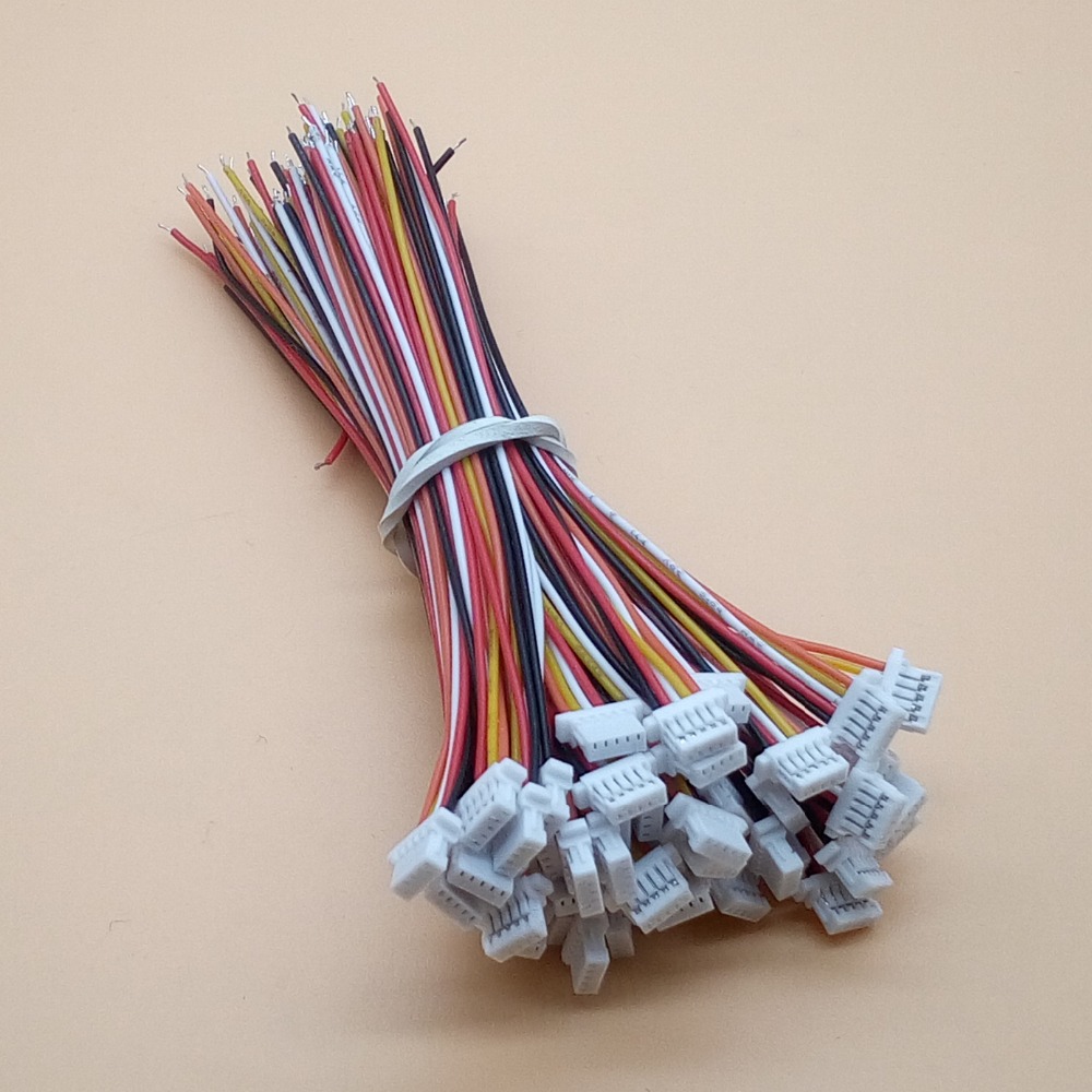 Connecteur de câble SH 1.0 SH1.0 JST 10 pièces, DIY 2/3/4/5/6/7/8/9/10 broches, ligne électronique, prise de connexion unique, 28awg, 10cm
