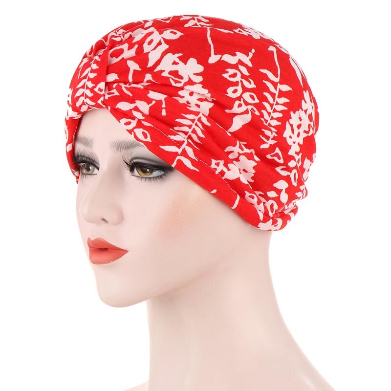 Floral Boho envuelto cabeza turbante señoras pelo accesorios Multi-uso muestras de lazo impreso gorros hindúes gorros de quimio para las mujeres