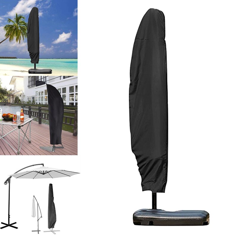 Patio Umbrella Cover - Waterproof Dustproof Cantilever - Outdoor Garden Terrace Umbrella Shield