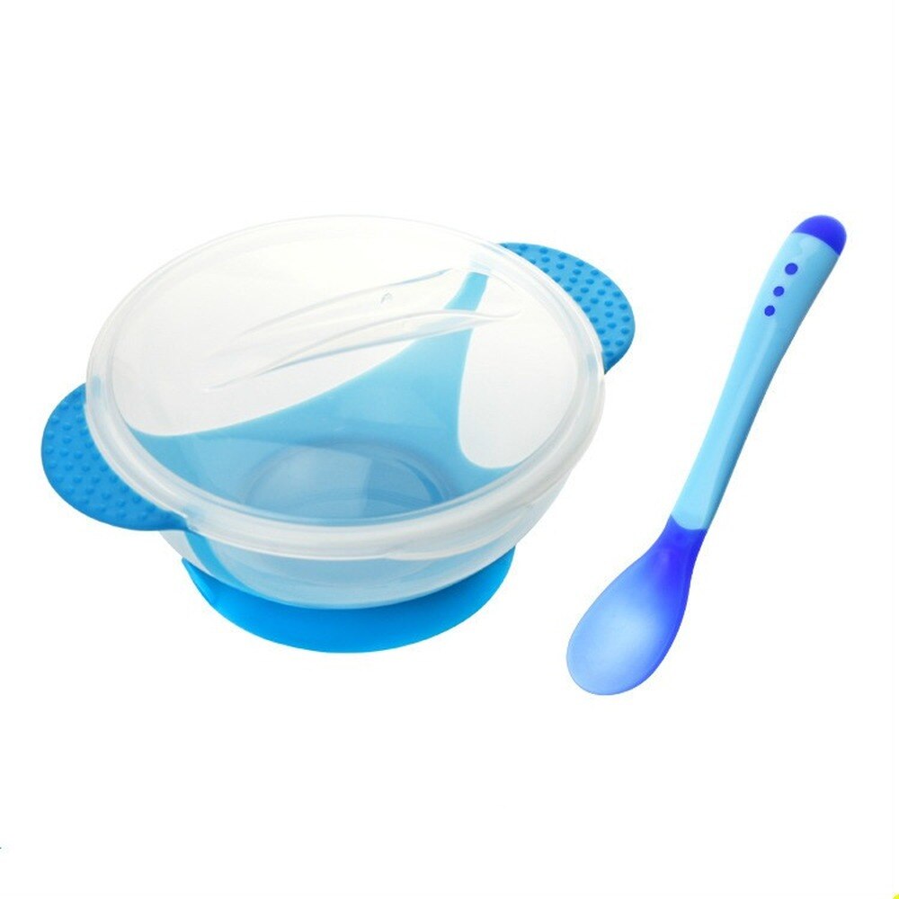 Baby Bowl Set Training Bowl Spoon Tableware Set Dinner Bowl Learning Dishes With Suction Cup Children Training Dinnerware