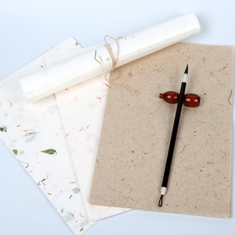 20szt 20*30CM chińnarty styl starożytny rymowanek papiernicze papier robić malowania ręcznie wykonana roślina Yunlong papier papier ryżowy papier firmowy