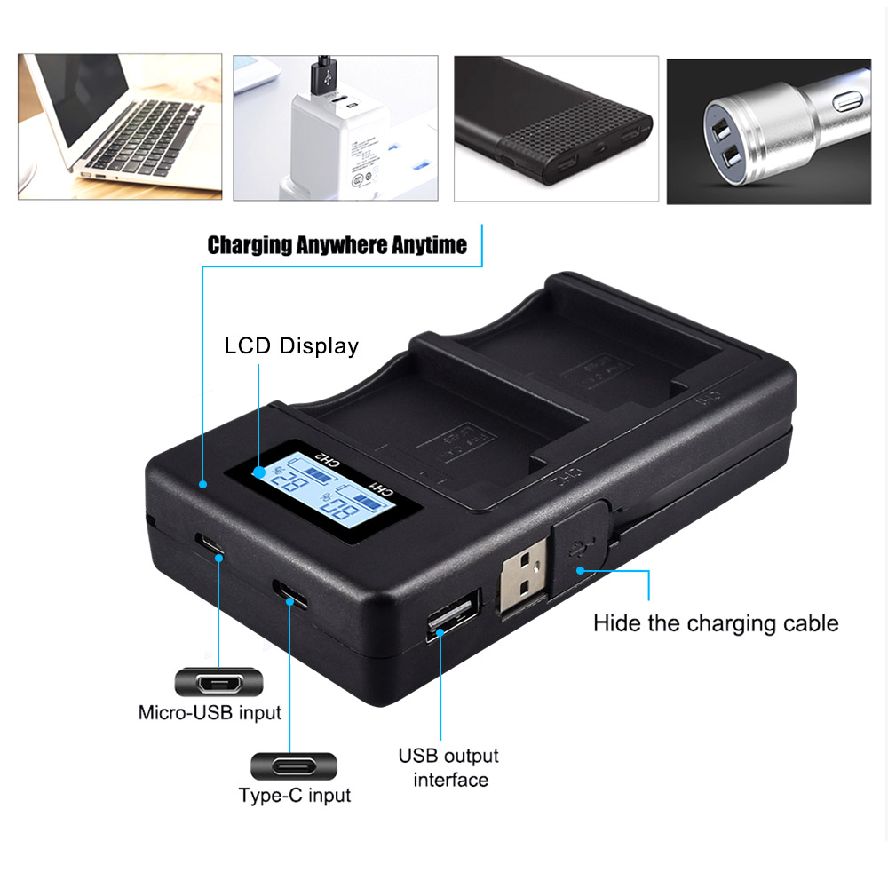 Palo 1-4Pcs Lp-e5 Lp E5 Camera Batterij + LPE5 Batterij Lcd Dual Slot Usb Oplader Voor Canon eos 450D 500D 1000D Kus X3 F Xsi Camera