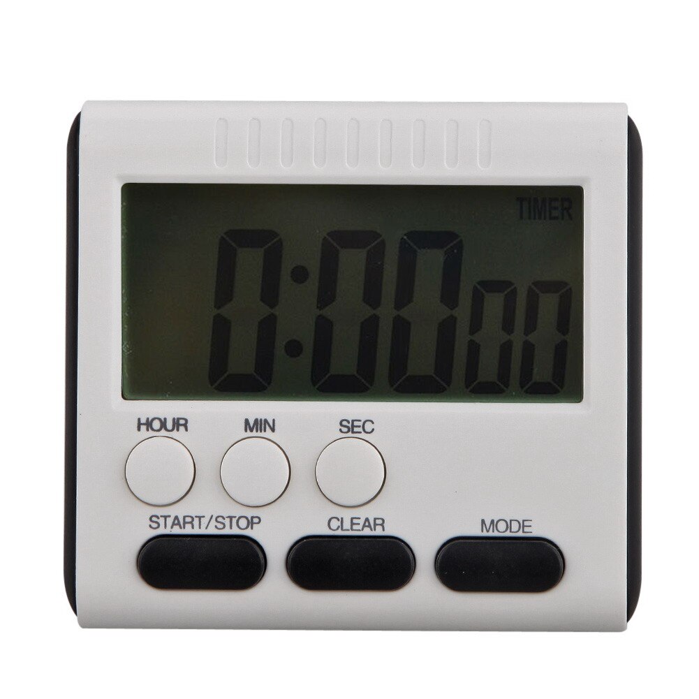 Magnetic Large LCD Digital Timers Kitchen Timer Cooking Timer Count Up Down Alarm Clock 12 Hours with Stand