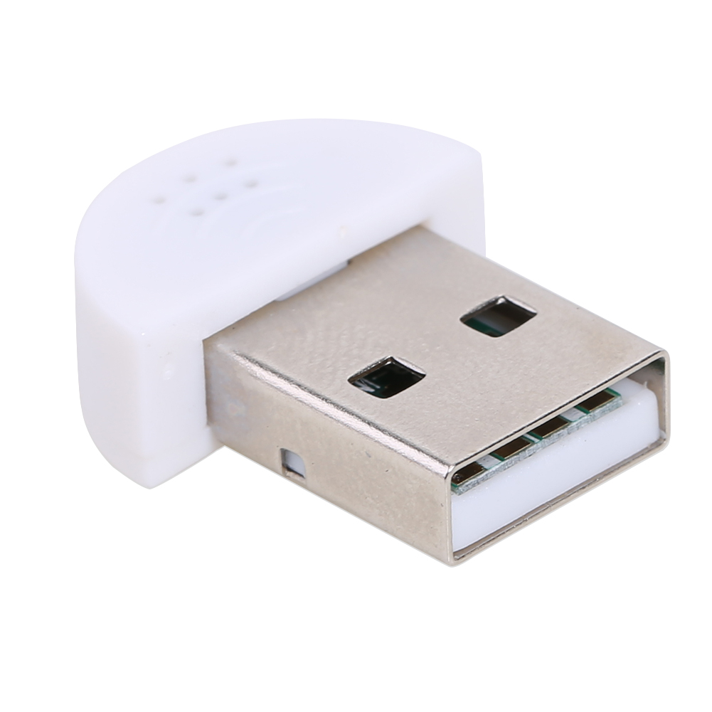 Adaptador de audio de micrófono USB portátil Conexión directa para computadora PC: Blanco
