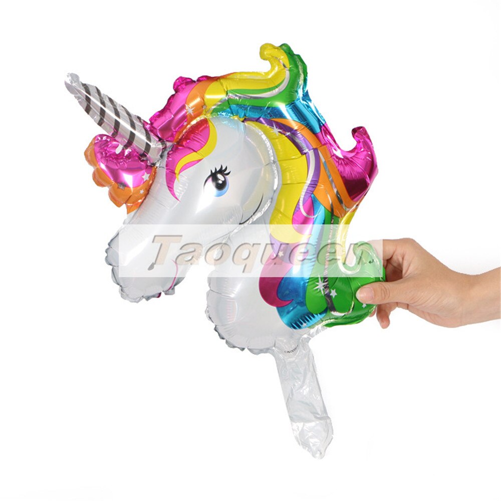 45-110cm Giant Unicorn Balloon Party Supplies Birthday Party Decorations Rainbow Balloons kids Foil Balloons cartoon hat: 6