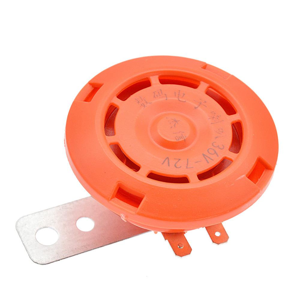 Electric Vehicle Intelligent Digital Electronic Horn 36v-72v Universal Treble Horn Plastic Energy Saving Digital Horn Bike Parts: Default Title