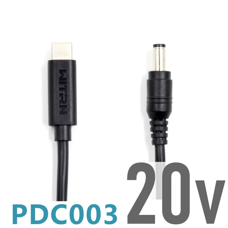 Cable de carga de transferencia PD23.0 a 5525DC macho DC 5,5 x 2.5pd/QC4, cable de carga de transferencia PDC003