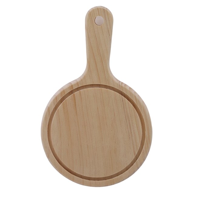 Platos redondos de madera para Pizza, bandeja para pan de Pizza de Color madera, bandeja de horno para pasteles, tabla de corte de piedra para Pizza, bandeja para hornear pasteles, herramienta: Default Title