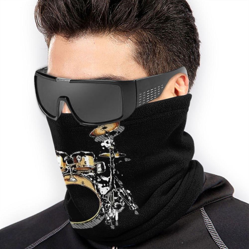 Drumstel microvezel nekwarmer bandana sjaal gezichtsmasker drumstel drummer srumset drumstel drums drum drumsolo drummen drumliefhebber