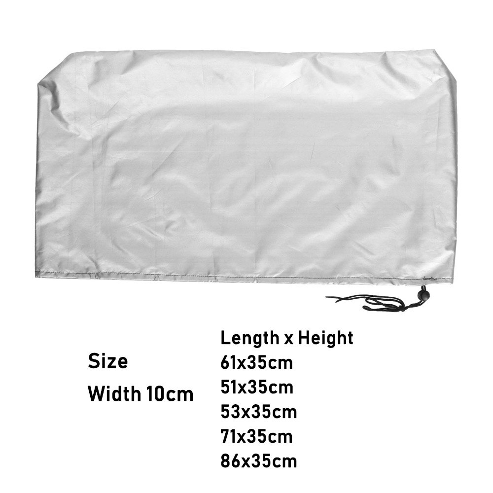 Computer Monitor Cover Tablets Flat Screen Cover Home Desktop Monitor Case Dust Cover PC TV Laptop Protectors Soft Lining: Silver / 51x35cm