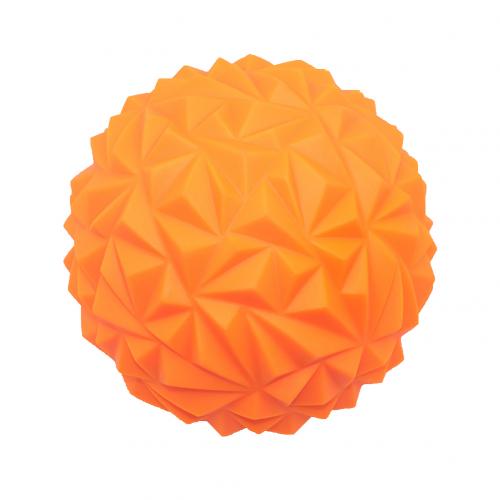 Opblaasbare puntige massage halve bal voetmassage apparaat pijnverlichting yoga fitness hulpmiddel: Oranje