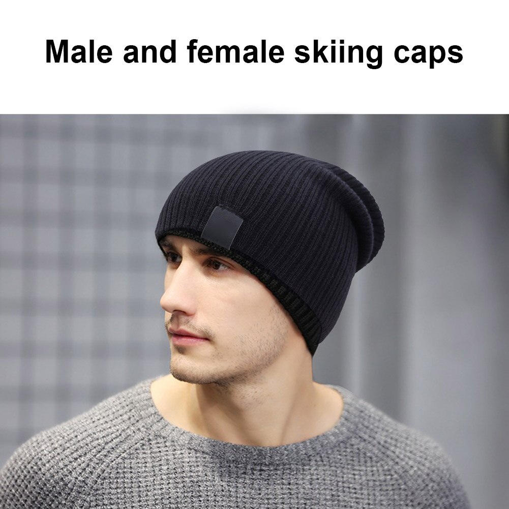 Las mujeres de los hombres de invierno gorros gorro de exterior de esquí sombrero suave, de punto sombrero ASD88