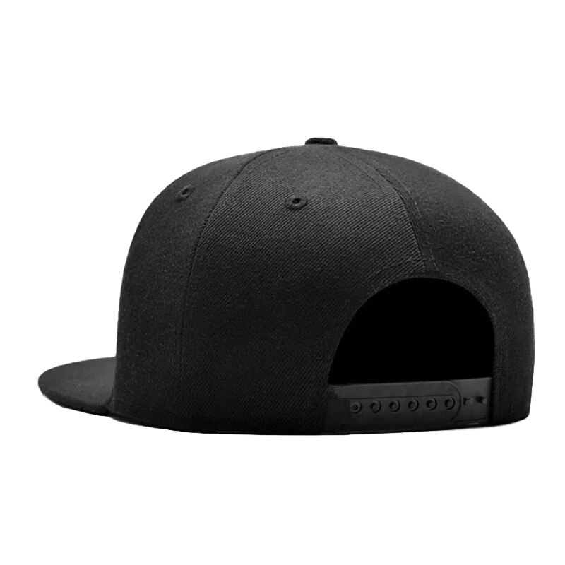 Solidna czapka w stylu Hip-Hop dla mężczyzn czapka typu Snapback damskie czapki baseballowe regulowane płaskie rondo Bill zwykłe daszki chłopcy i dziewczęta taniec uliczny