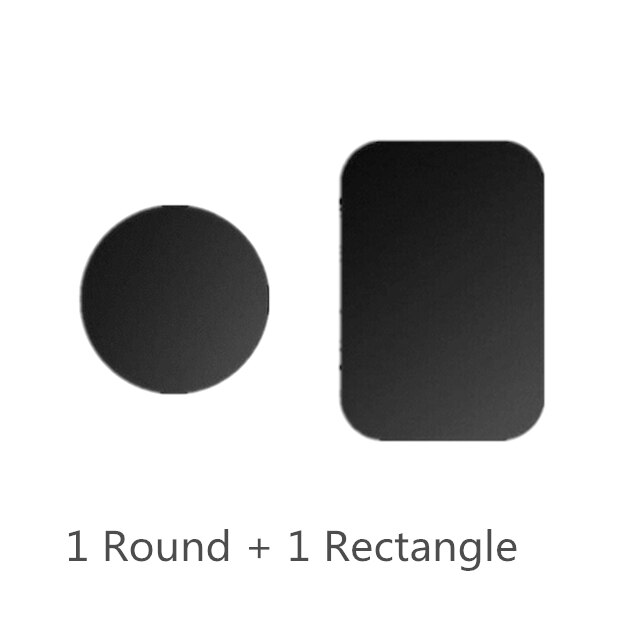 Syrinx Metall Platte Magnet Handy, Mobiltelefon Ständer Universal- Ersatz Metall Platte Bausatz Mit Klebstoff Für magnetisch Wagen montieren praktisch Halfter: 1runden 1Rechteck