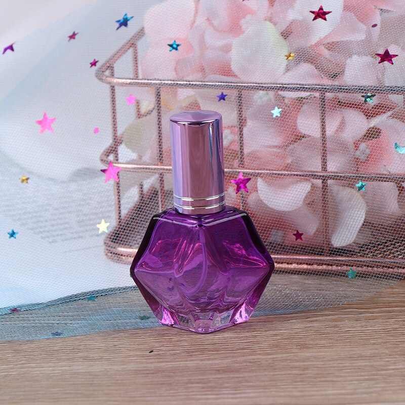 1PC 10ml Colorful Glass Perfume Bottles Spray Refillable Atomizer Portable Travel Scent Bottles Packaging Bottle: PP