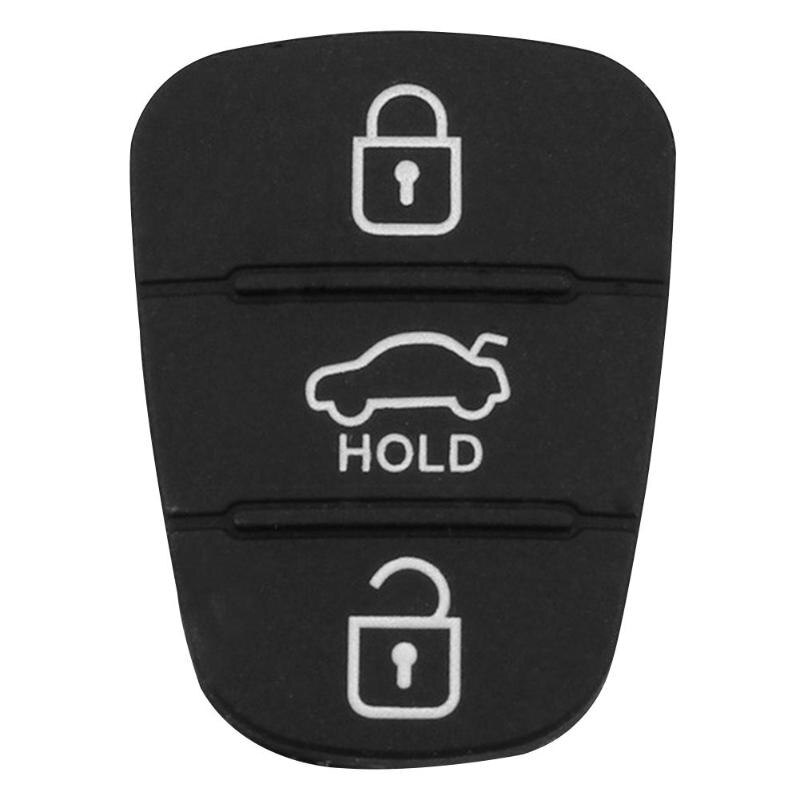 3 knappar för hyundai kia flip fjärrnyckel skalbyte bil fjärrnyckel skalskydd kiselgummi reparationsplatta auto: 2