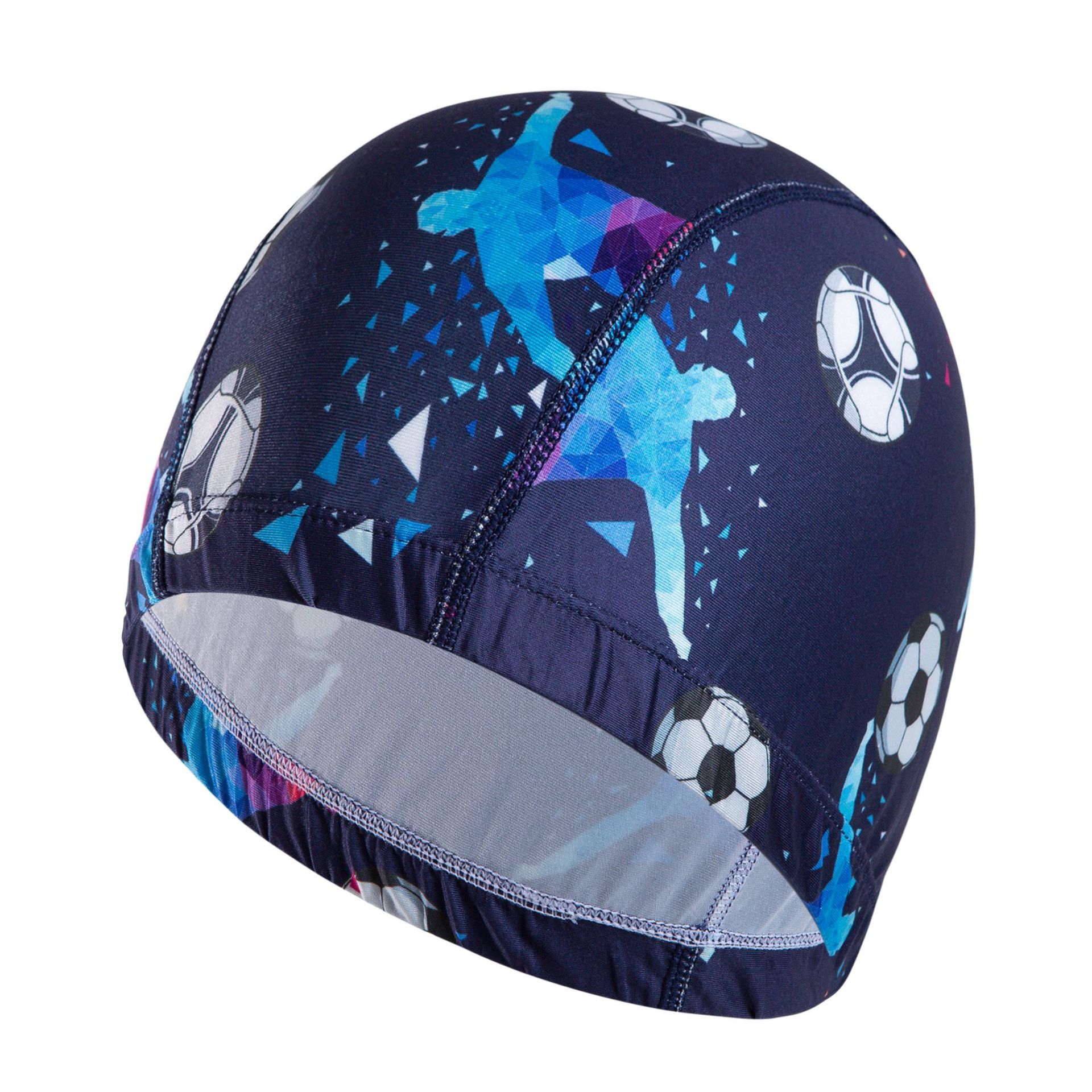 Style for Both Men and Women Digital Printing Swim Cap Ultra-stretch Comfortable Swimming Not Squeeze Head-: Beach Football Style