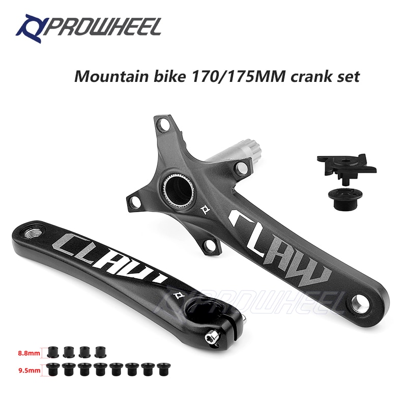 104BCD Mtb Fiets Crank Aluminium Met Bodem Fiets Crankstel 170/175Mm Mtb Crank Fiets Accessoires